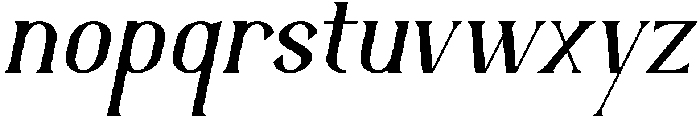 Graventis Italic otf (400) Font LOWERCASE