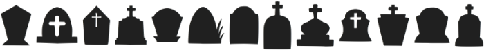 Gravestone Regular otf (400) Font UPPERCASE