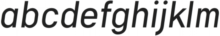 Gravitica Regular Italic otf (400) Font LOWERCASE
