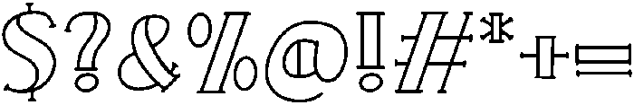 Gravity Regular otf (400) Font OTHER CHARS
