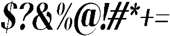 Gravontis Extra Bold Condensed Italic otf (700) Font OTHER CHARS