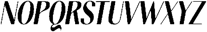 Gravontis Extra Bold Condensed Italic otf (700) Font UPPERCASE