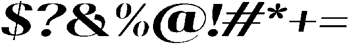 Gravontis Extra Bold Expanded Italic otf (700) Font OTHER CHARS