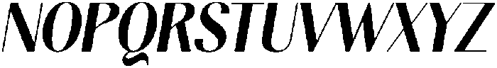 Gravontis Extra Bold Semi Condensed Italic otf (700) Font UPPERCASE