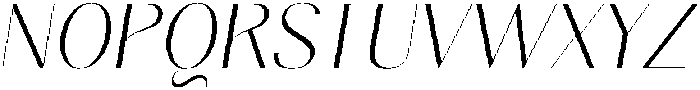 Gravontis Extra Light Italic otf (200) Font UPPERCASE