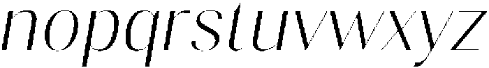 Gravontis Extra Light Italic otf (200) Font LOWERCASE
