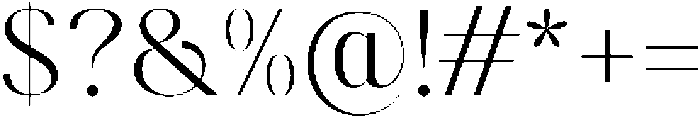 Gravontis Light otf (300) Font OTHER CHARS
