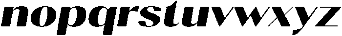 Gravontis Soft Black Expanded Italic otf (900) Font LOWERCASE