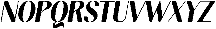 Gravontis Soft Black SemiCondensed Italic otf (900) Font UPPERCASE
