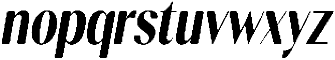 Gravontis Soft ExtraBold Condensed Italic otf (700) Font LOWERCASE