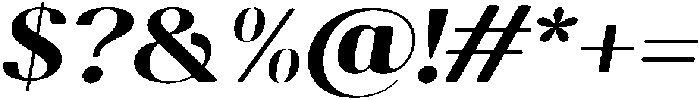 Gravontis Soft ExtraBold SemiExpanded Italic otf (700) Font OTHER CHARS