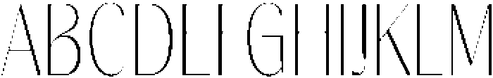 Gravontis Thin Condensed otf (100) Font UPPERCASE