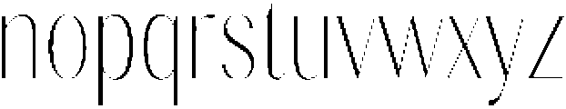 Gravontis Thin Condensed otf (100) Font LOWERCASE