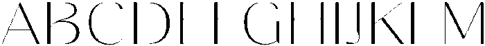 Gravontis Thin Expanded otf (100) Font UPPERCASE