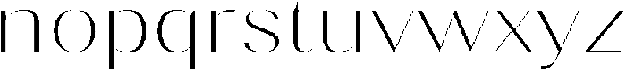Gravontis Thin Expanded otf (100) Font LOWERCASE