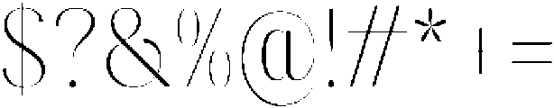 Gravontis Thin Semi Condensed otf (100) Font OTHER CHARS