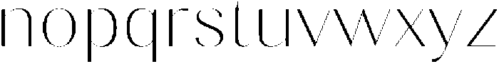 Gravontis Thin Semi Expanded otf (100) Font LOWERCASE