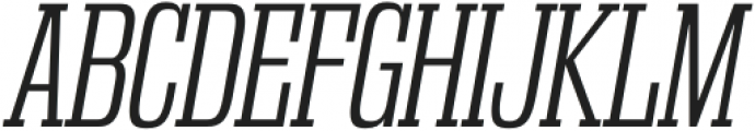 Gravtrac Condensed Light Italic otf (300) Font UPPERCASE