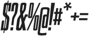 Gravtrac Crammed Bold Italic otf (700) Font OTHER CHARS