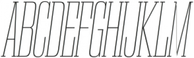 Gravtrac Crammed UltraLight Italic otf (300) Font UPPERCASE