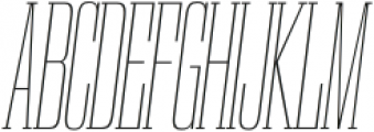 Gravtrac Crushed UltraLight Italic otf (300) Font UPPERCASE