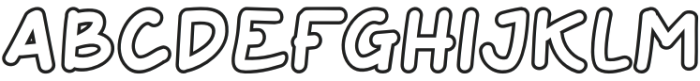 Grawoh Choyatom Outline otf (400) Font UPPERCASE