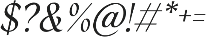 Grayscale Italic otf (400) Font OTHER CHARS