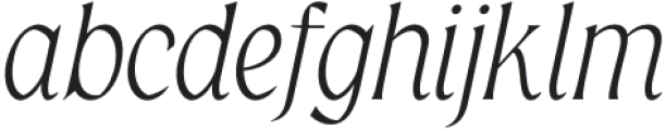 Grayscale Light Italic otf (300) Font LOWERCASE