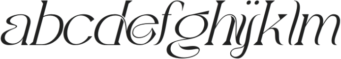 Greater Creation Regular Italic otf (400) Font LOWERCASE