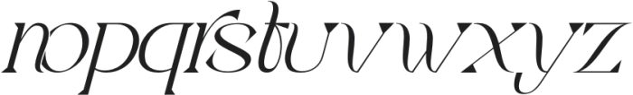 Greater Creation Regular Italic otf (400) Font LOWERCASE