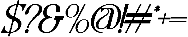 Greater Meaning Bold Italic otf (700) Font OTHER CHARS