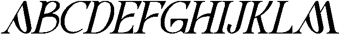 Greater Meaning Bold Italic otf (700) Font UPPERCASE
