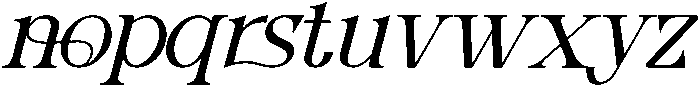 Greater Meaning Bold Italic otf (700) Font LOWERCASE