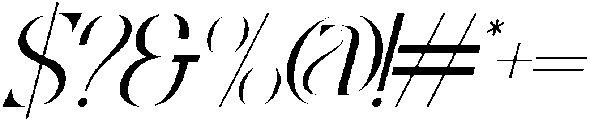 Greater Meaning Light Italic otf (300) Font OTHER CHARS