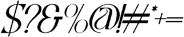 Greater Meaning Regular Italic otf (400) Font OTHER CHARS