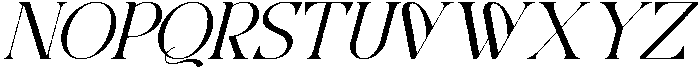 Greater Meaning Regular Italic otf (400) Font UPPERCASE