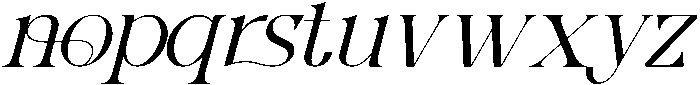 Greater Meaning Regular Italic otf (400) Font LOWERCASE