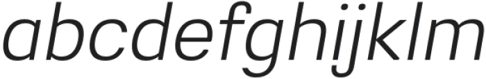 Greater Neue Light Italic otf (300) Font LOWERCASE