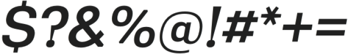 Greater Neue Medium Italic otf (500) Font OTHER CHARS