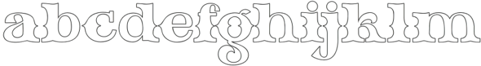 GreatestCircus-Outline otf (400) Font LOWERCASE