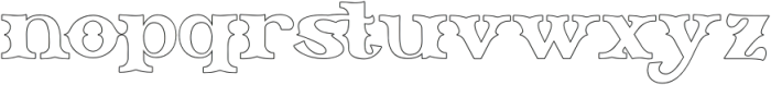 GreatestCircus-Outline otf (400) Font LOWERCASE