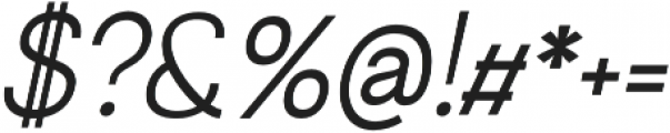 Greback Grotesque Medium Italic otf (500) Font OTHER CHARS