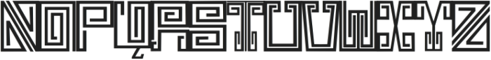 Greek Monogram Center Regular otf (400) Font UPPERCASE