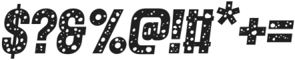 Greeka Holey Italic otf (400) Font OTHER CHARS