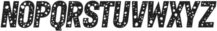 Greeka Holey Italic otf (400) Font LOWERCASE