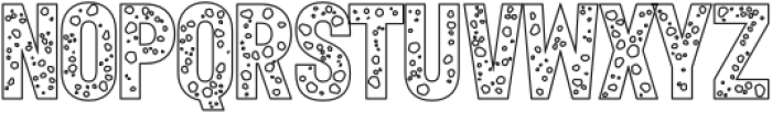 Greeka Holey Outline otf (400) Font UPPERCASE