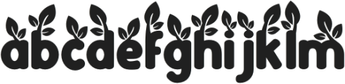 Green Delight Leaf otf (300) Font LOWERCASE