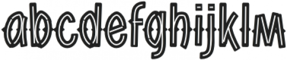 GreenBerry Inline otf (400) Font LOWERCASE
