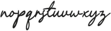 Greenfield Parkway Script otf (400) Font LOWERCASE