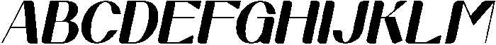 Greenic Italic otf (400) Font UPPERCASE